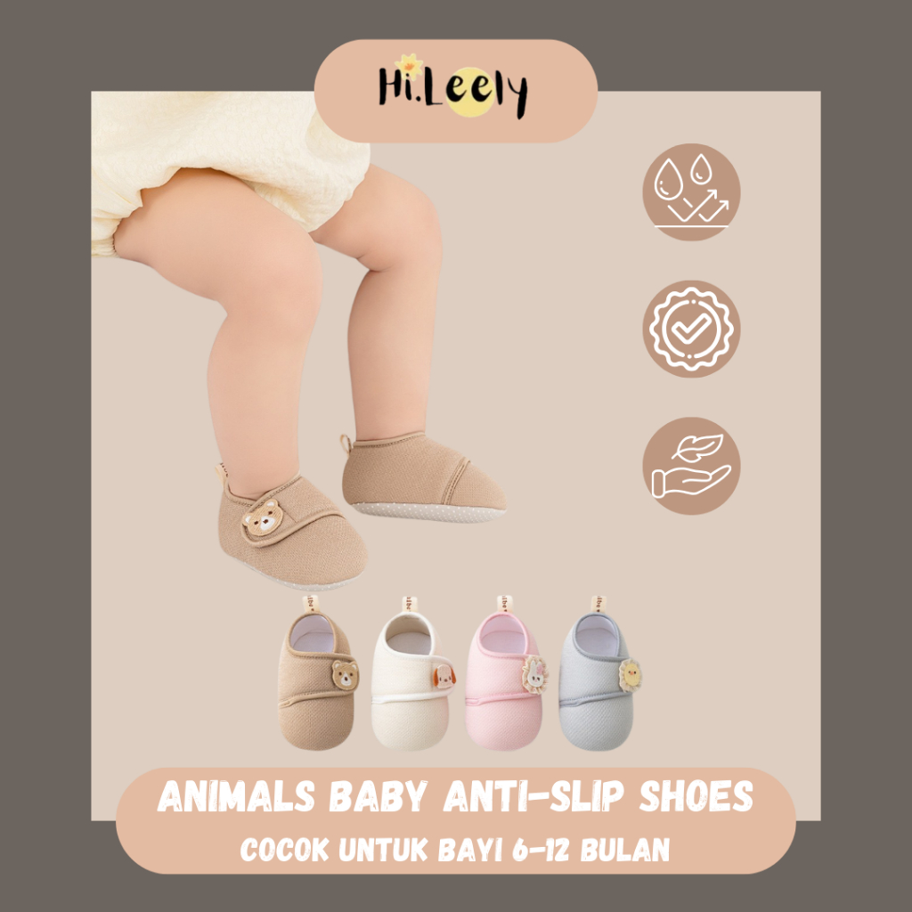 [6-12 MONTHS] BABY PREWALKER SHOES/ ANTI-SLIP BABY SHOES/ SOFT UNISEX BABY SHOES