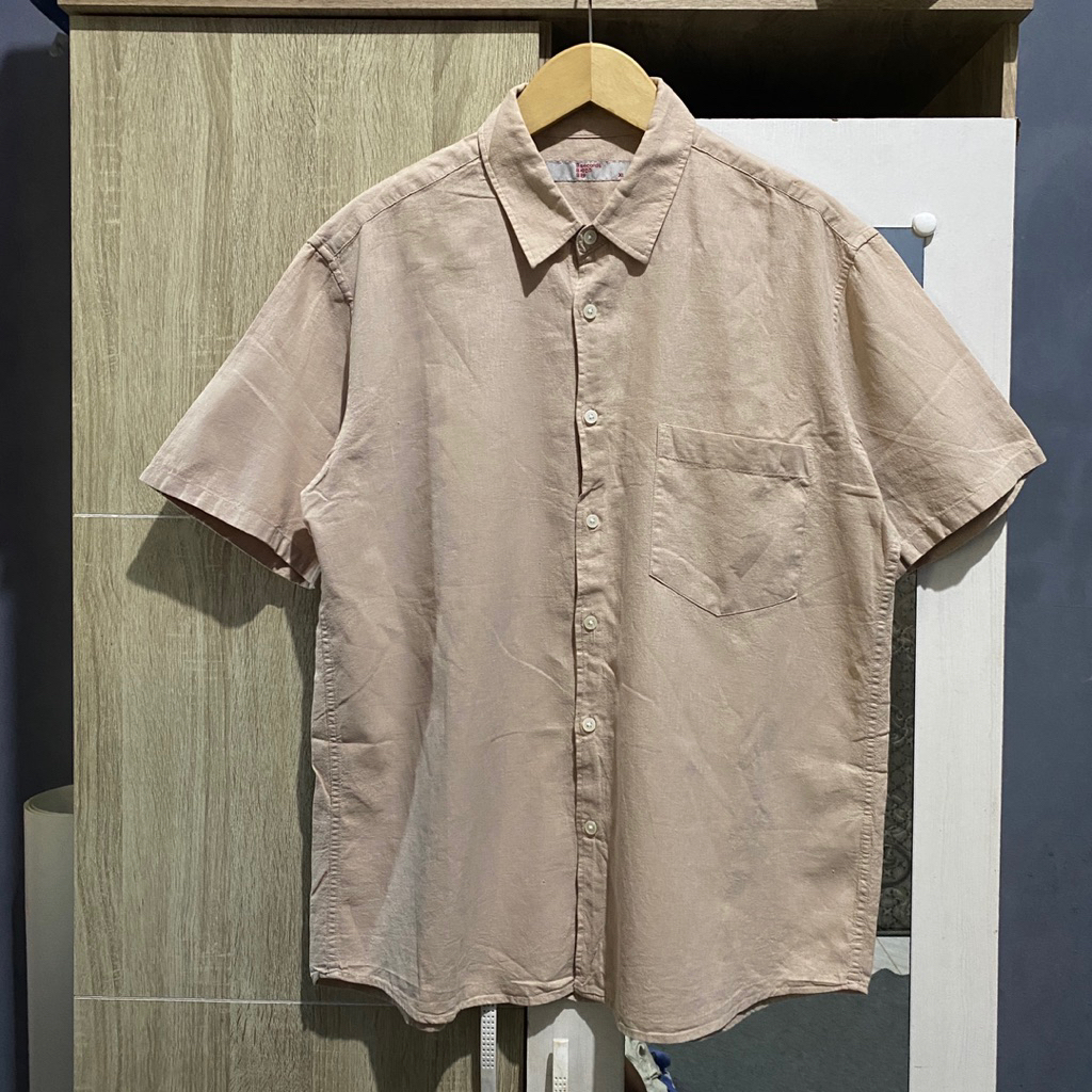KEMEJA Shirt by 8seds Linen Shirt sz XL