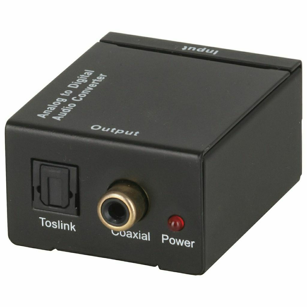 TOSLINK OPTICAL RCA AUDIO ANALOG TO DIGITAL CONVERTER