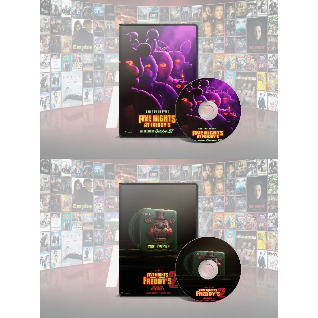 DVD Five Nights At Freddys (2023) + DVD Five Nights At Freddys 2 (2025)