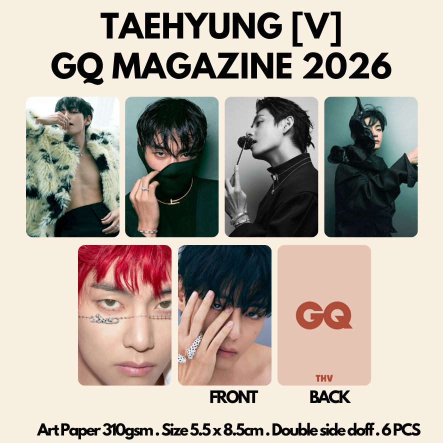 [KUKIRA] Taehyung V GQ Photocard Magazine 2026 Fanmade
