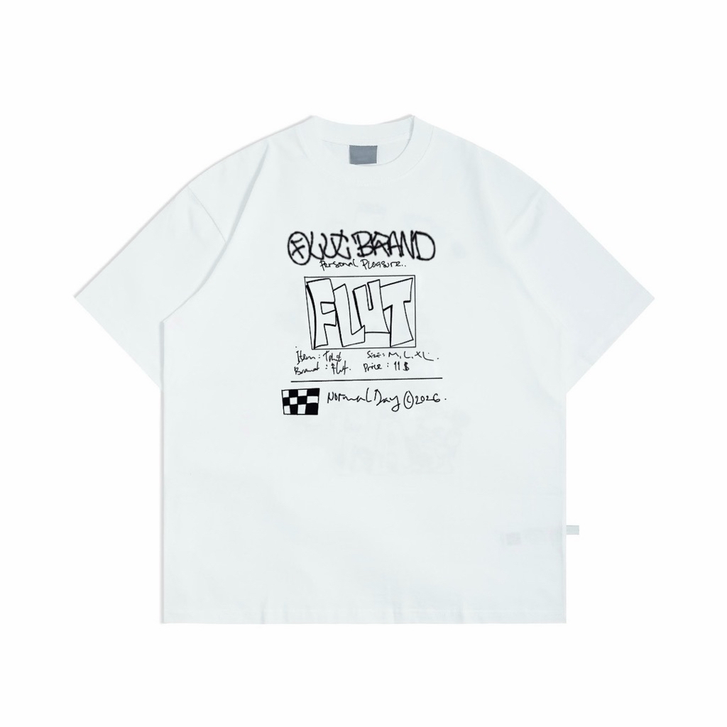 เสื้อยืด Regular Fit - Flut Worldwide Normal Day 2026 เสื้อยืด สีขาว