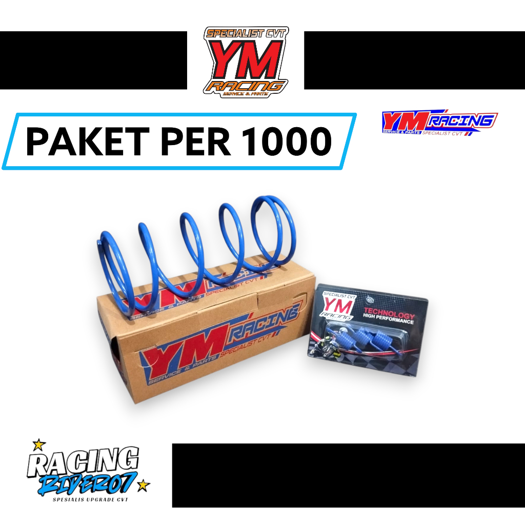 1000RPM CVT SPRING + CENTRI SPRING / 1000RPM YM RACING ALL MATIC DOUBLE CLASP SPRING | CVT - YM RACI