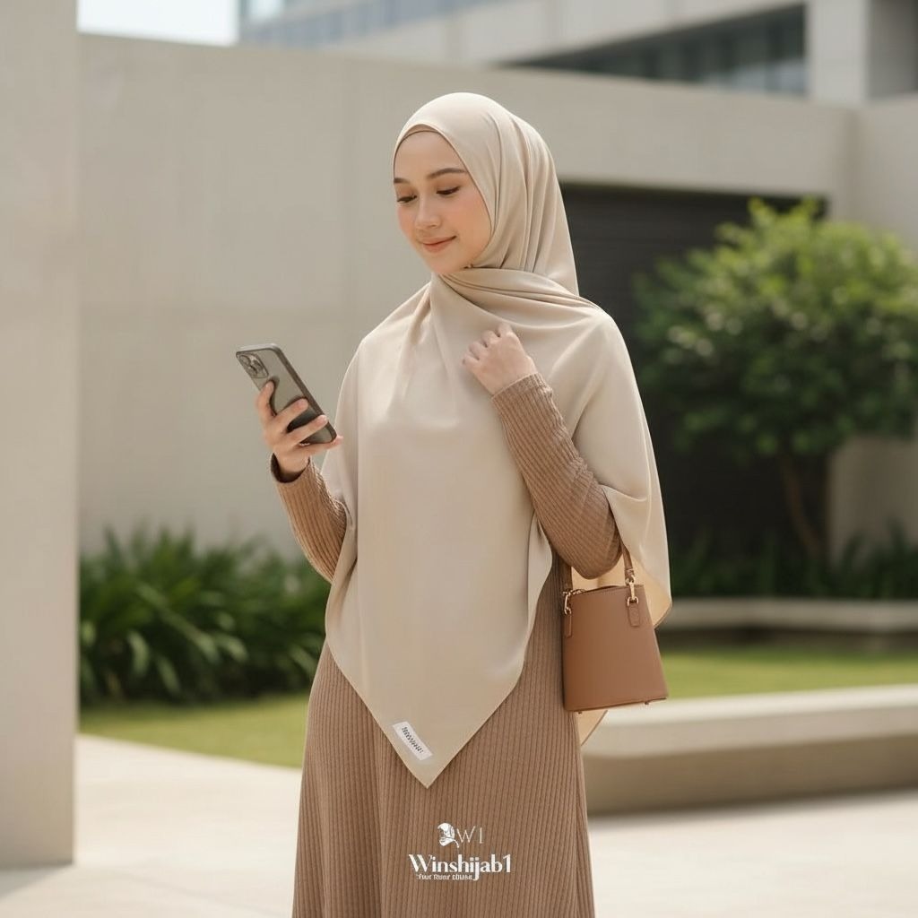 Instant Pashmina Hijab Spandex Jersey Syri Jumbo Muslimah Hijab โดย winshijab1