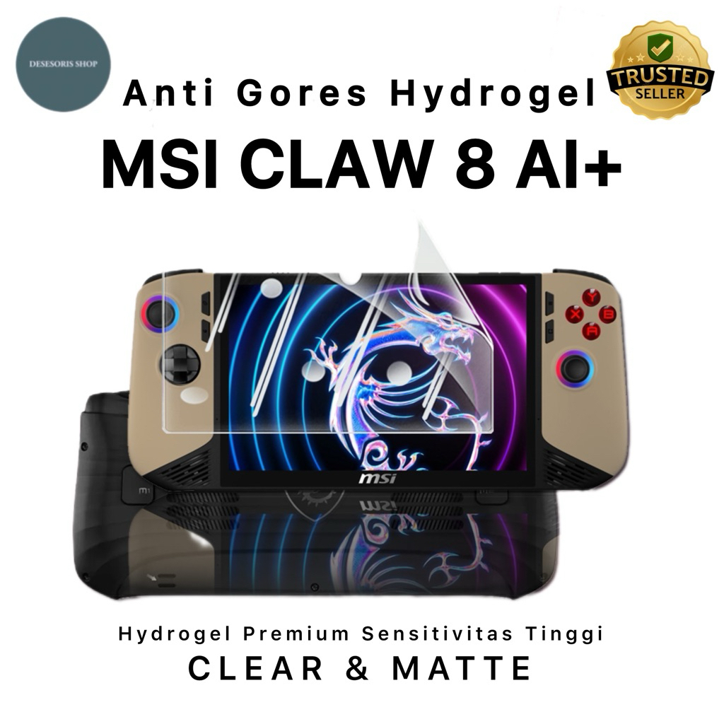 Anti-Scratch MSI Claw 8 AI+ ป้องกันหน้าจอ Hydrogel เกมคอนโซล