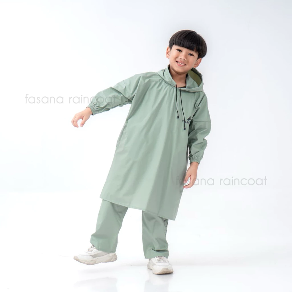 เสื้อกันฝนเด็ก Fasana วัสดุ PVC ยืดหยุ่นหนา thumbnail 6