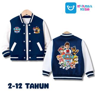 NUANCE KIDS - PAW PATROL Varsity Baseball Jacket สําหรับเด็ก…