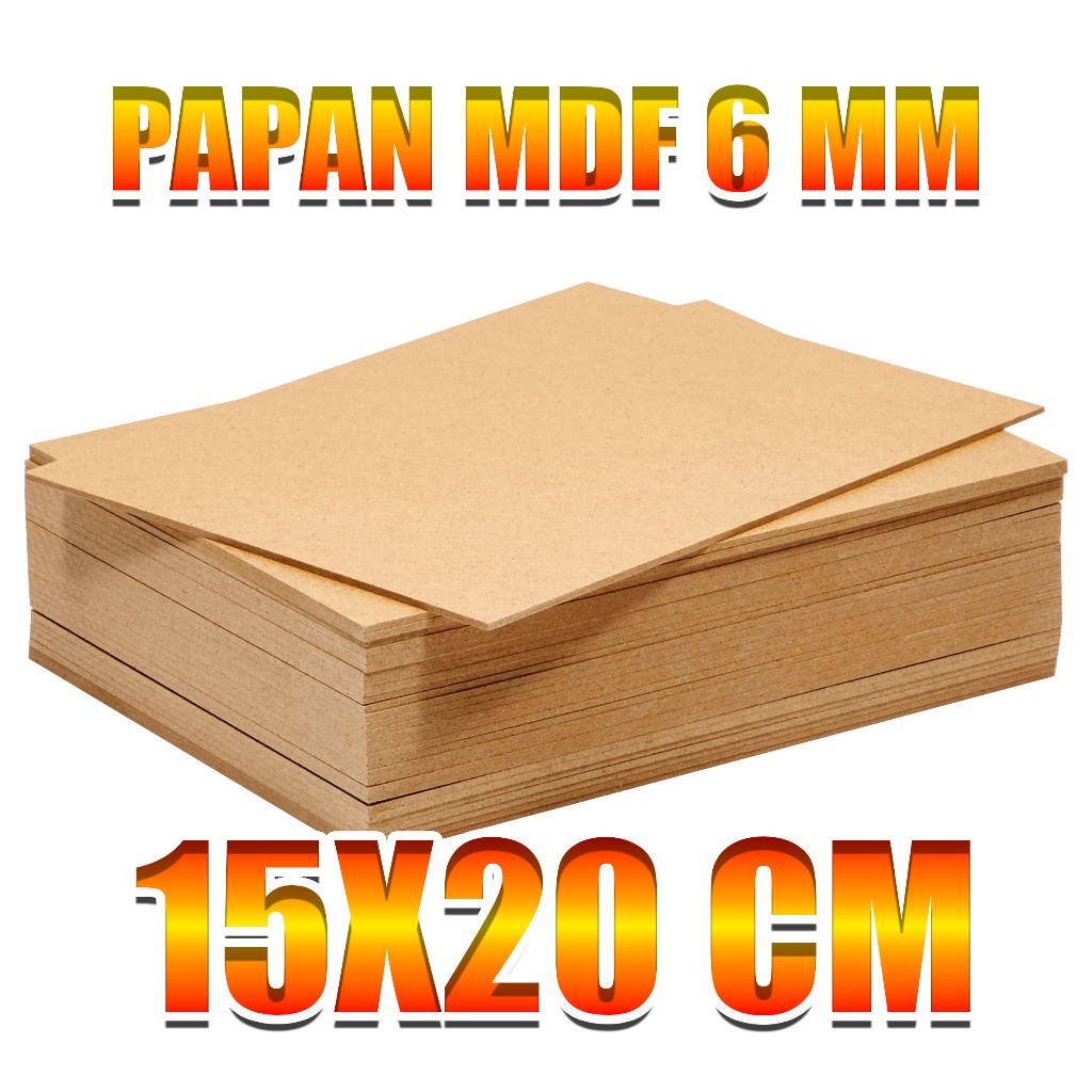 บอร์ด MDF ขนาด 15x20 CM 6MM