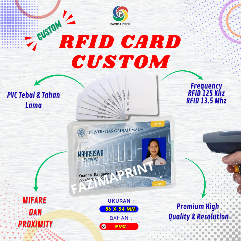 RFID CARD Printing / Mifare 13.56Mhz / Proximity 125Khz / RFID ID CARD PRINTING / ACCESS CARD PRINTI
