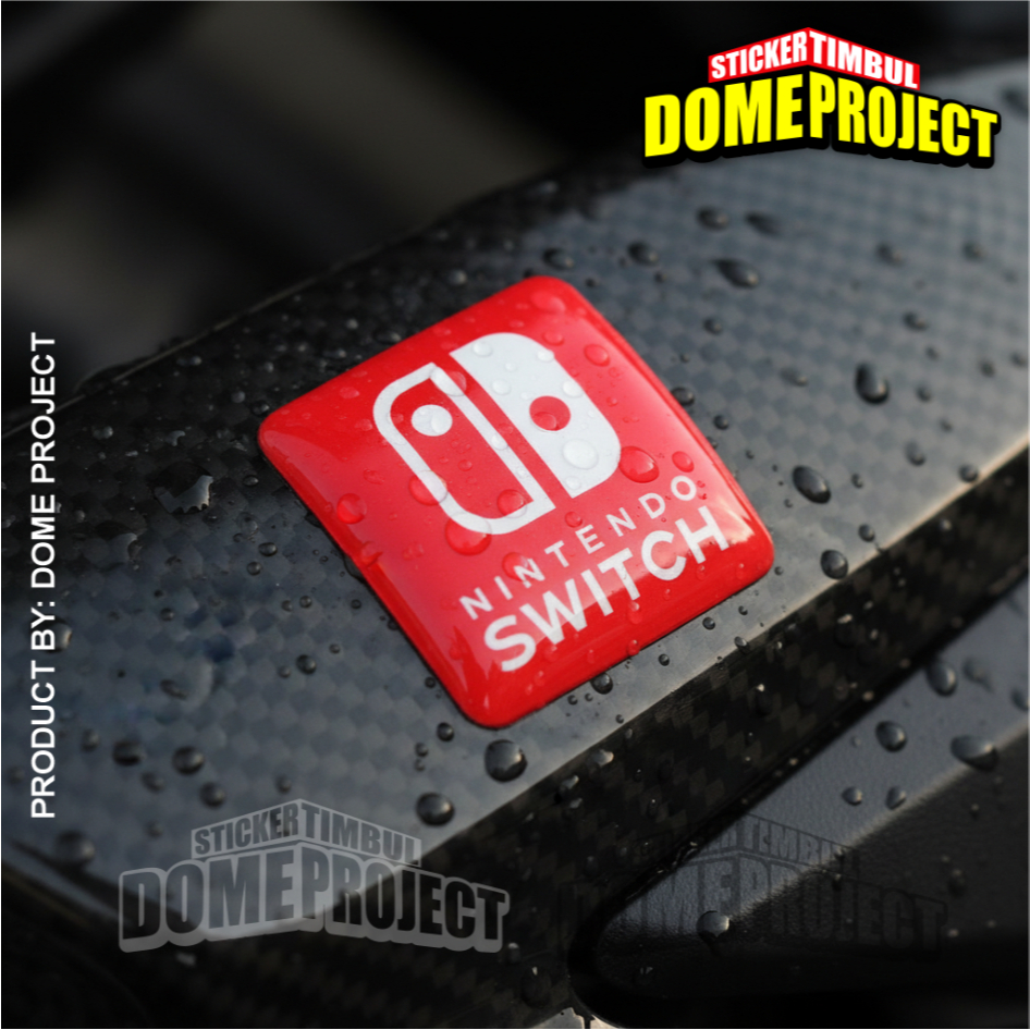 NINTENDO SWITCH RAISED STICKER FLEXIBLE WATERPROOF EMBLEM