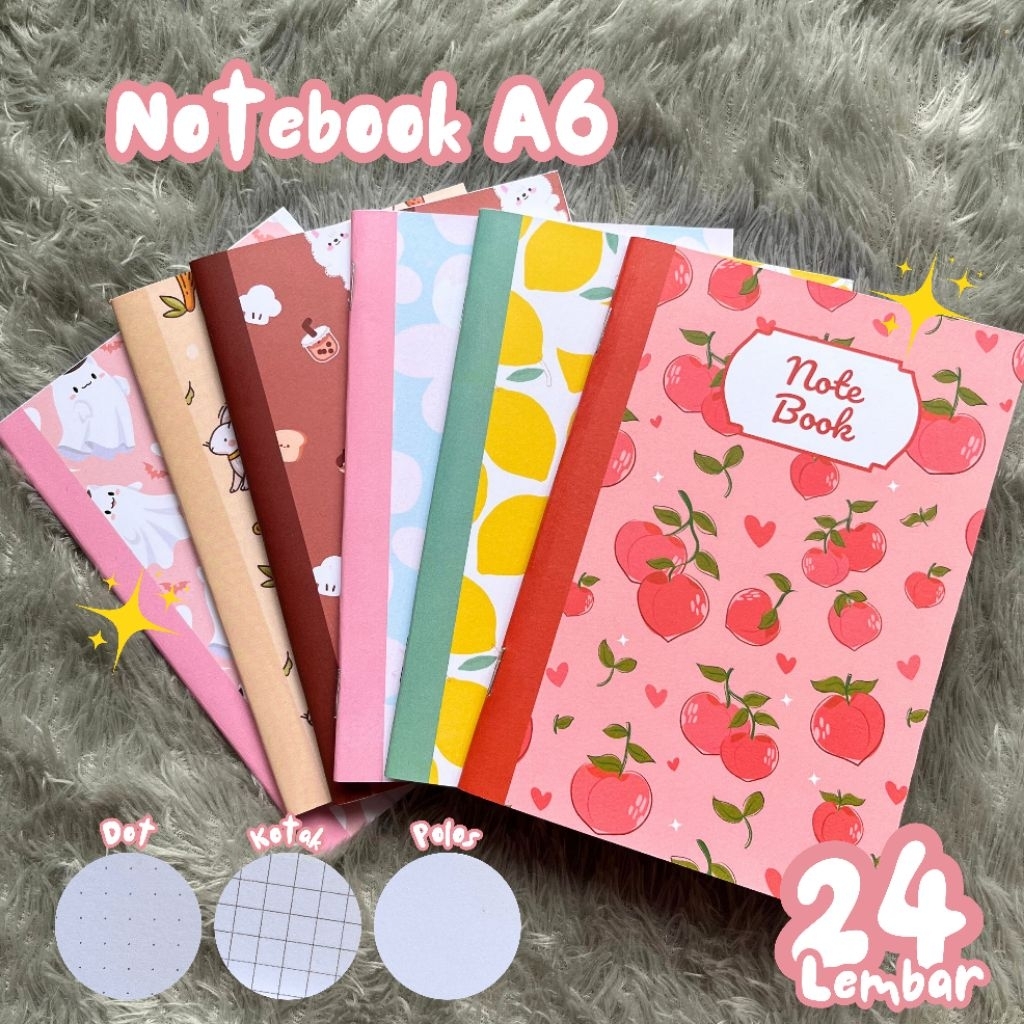 (A6) AESTHETIC NOTEBOOK A6 / สมุดโน๊ตน่ารัก / สมุดบันทึกโรงเรียนน่ารัก / สมุดบันทึกน่ารักสุนทรียศาสต
