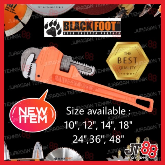 BLACKFOOT 14" PIPE WRENCH / HEAVY DUTY PIPE WRENCH