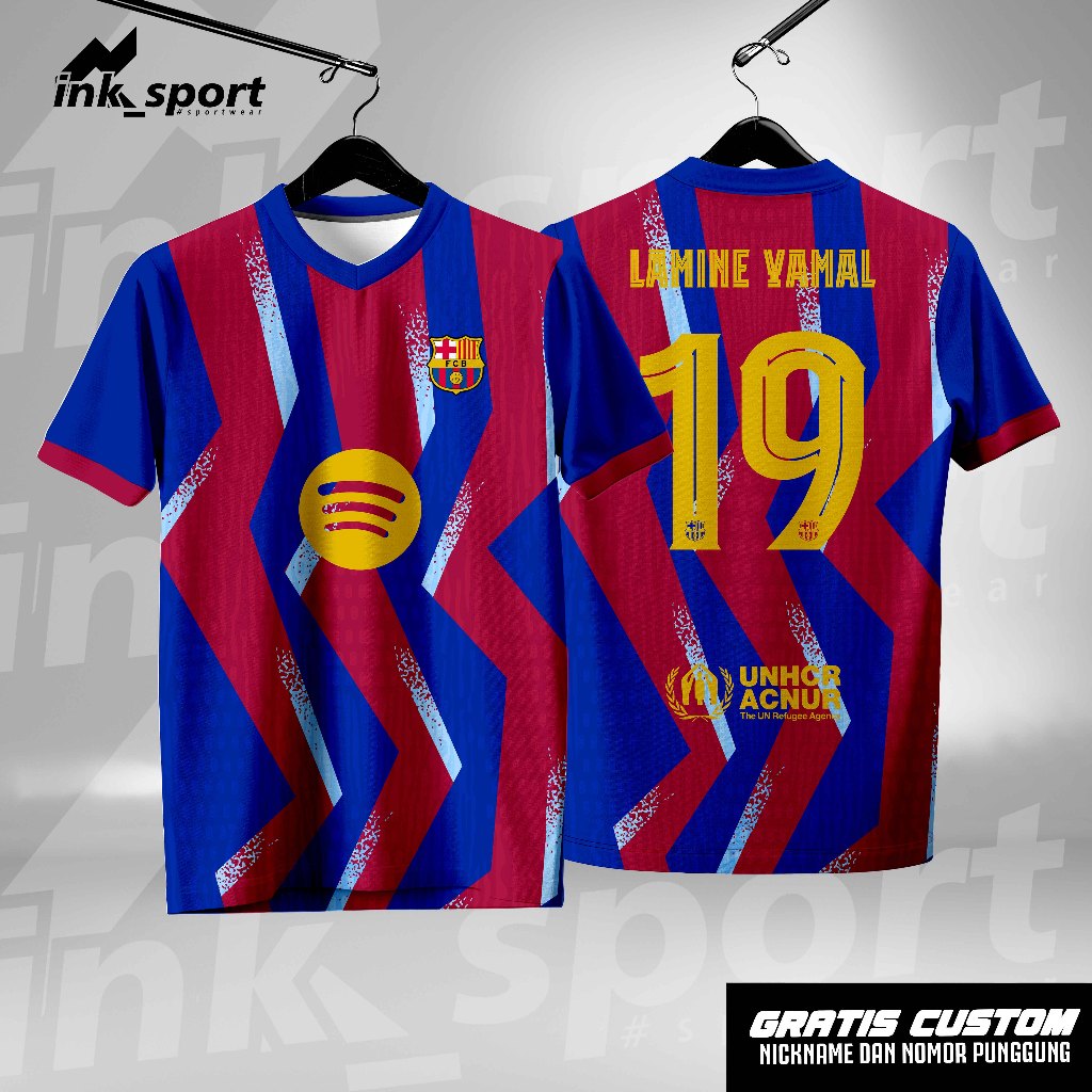 ใหม่ BARCA F0urth JERSEY FULL PRINTING FANTASY JERSEY // ฟรีชื่อที่กําหนดเองและหมายเลขด้านหลัง