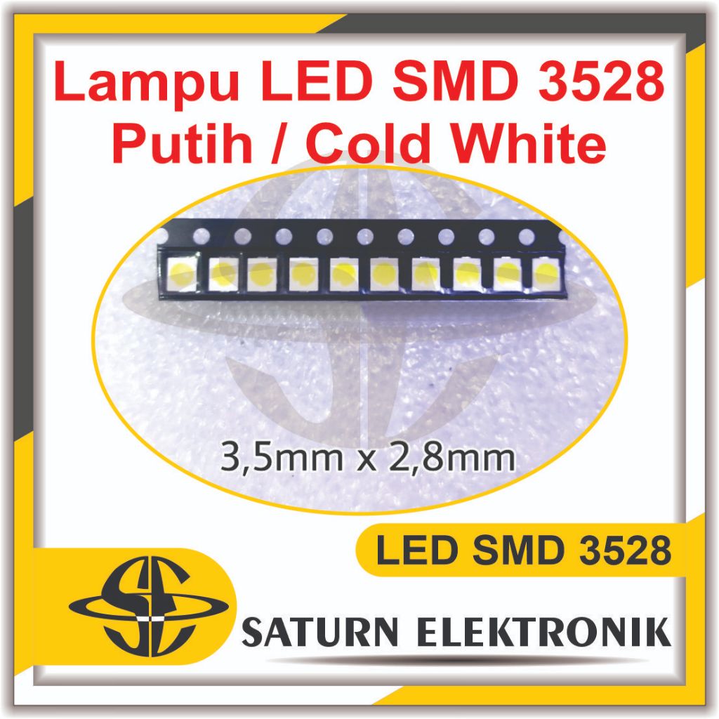 ชิป SMD LED 3528 Wram สีขาว 2800-3000K 3.0-3.3V