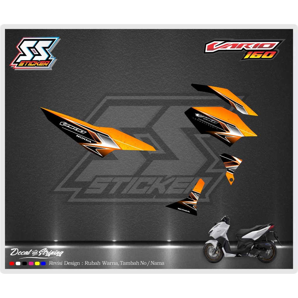 ใหม่ VARIO 160 DS 12 สติ๊กเกอร์มอเตอร์ไซค์