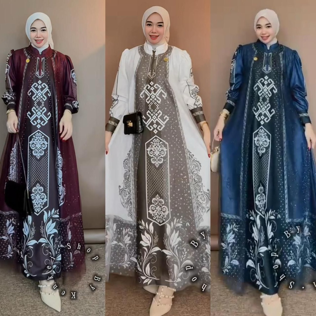 PREMIUM WOMENS JAQUAR TULE DRESS / EID GAMIS PRINTING MIX TULE / SPECIAL EED DRESS