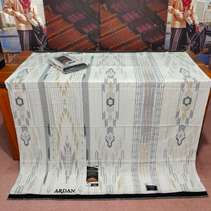 Ardan Family Brilliant Premium White Sarong Ardan Brilliant White