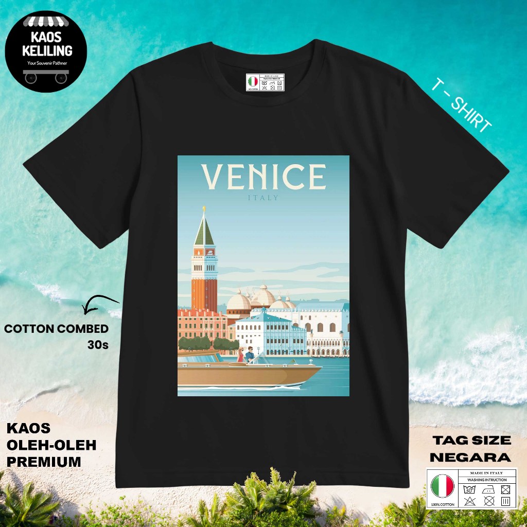 ITALY SOUVENIR T-SHIRT 7 WITH ORIGINAL ITALY LABEL TAG ของขวัญพรีเมี่ยม SOUVENIR CLOTHES