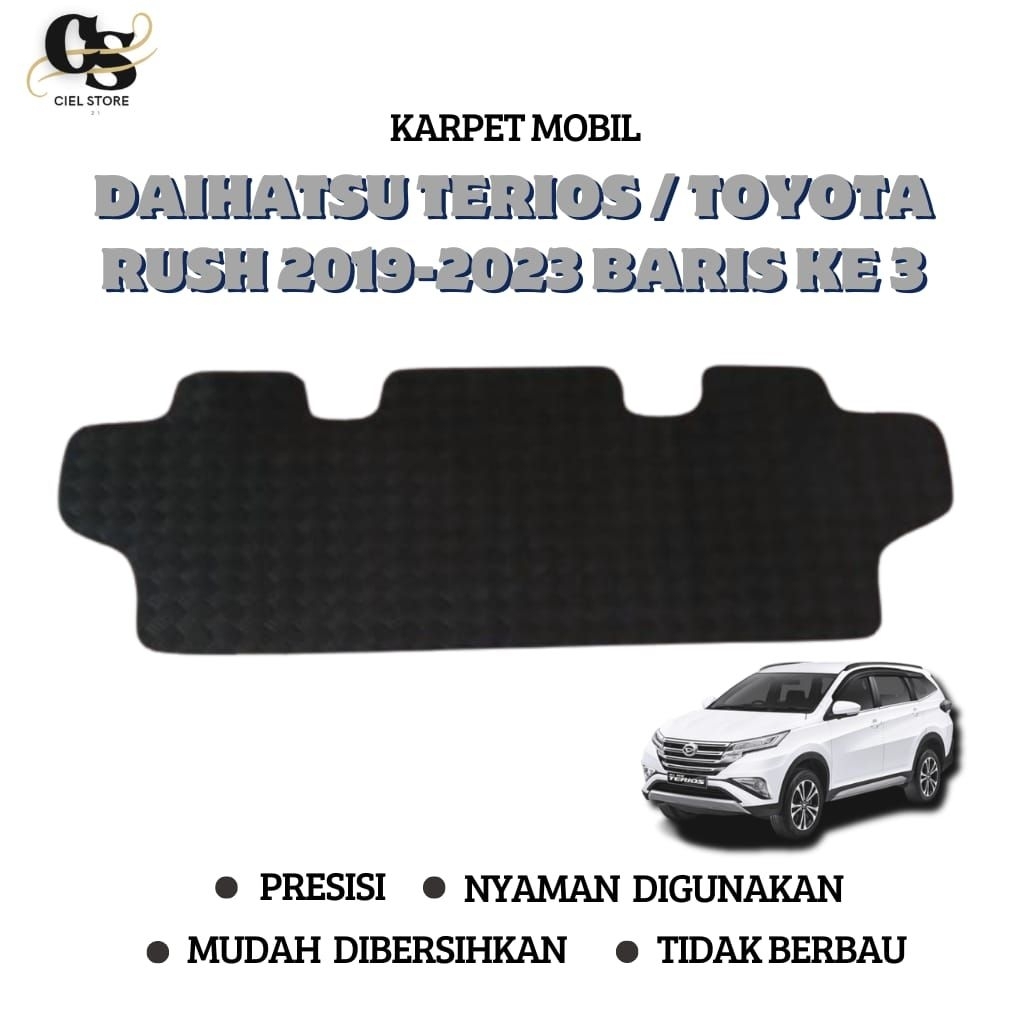 DAIHATSU TERIOS/TOYOTA RUSH 2018-2023 3RD ROW CAR FLOOR CARPET