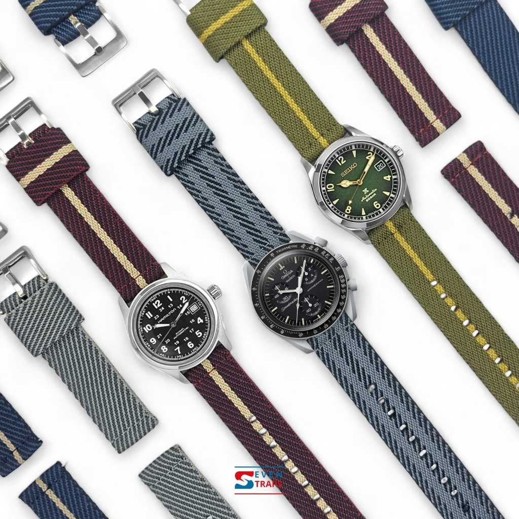 NYLON WOVEN NATO STRAP QUICK RELEASE SINGLE LOOP 18mm 20mm 22mm