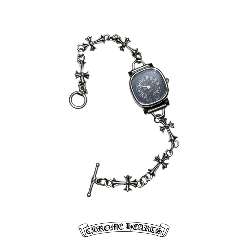 CHEROME HEARTS BRACELET WATCH Y2K