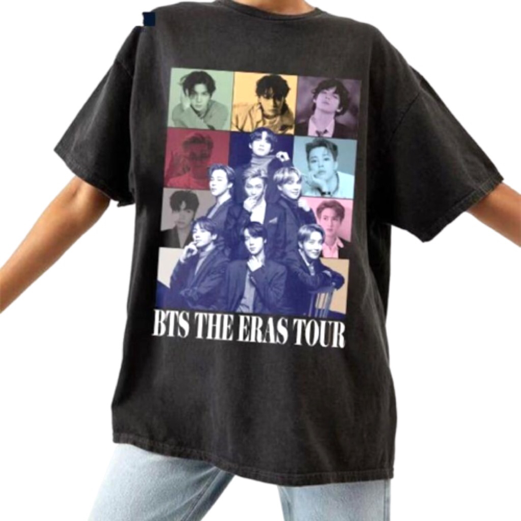 เสื้อผ้า BANGTAN BTS CLOTHES - เสื้อยืด CONCERT - BTS AESTHETIC MEMBER T-SHIRTS - เสื้อยืด GIRLS - เ