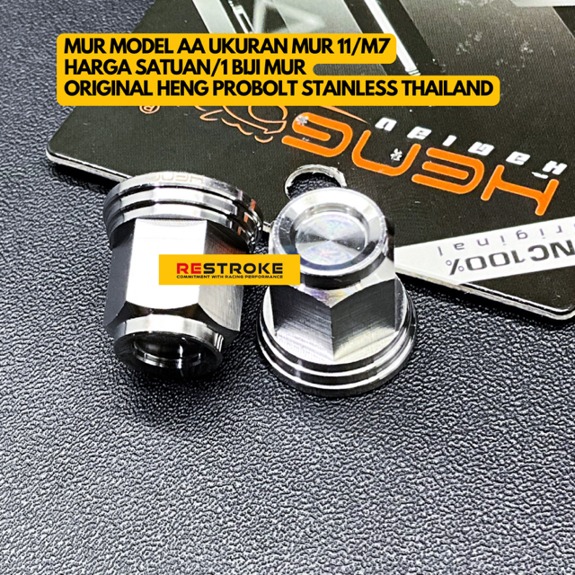 NUT 11 M7 รุ่น CNC AA ORIGINAL HENG PROBOLT สแตนเลสประเทศไทย
