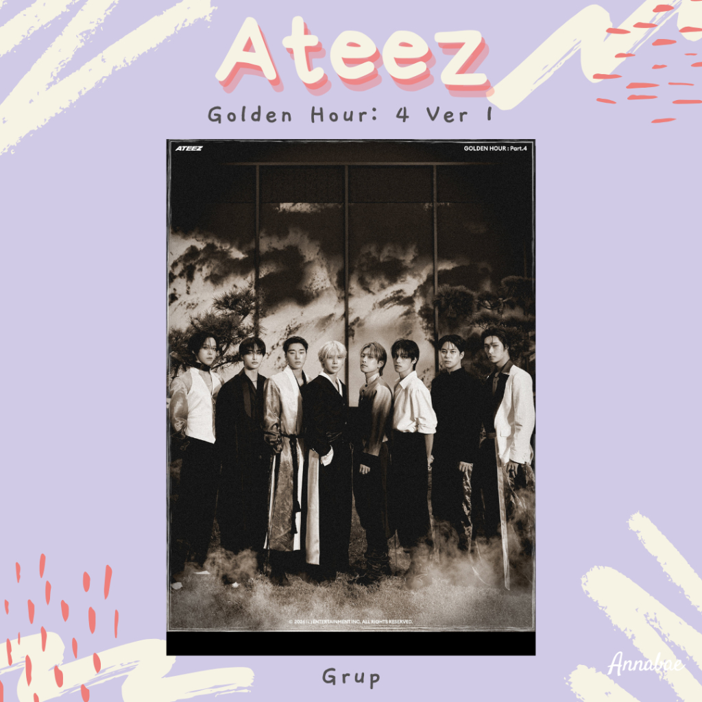 โปสเตอร์ Ateez Golden Hour 4 Ver 1