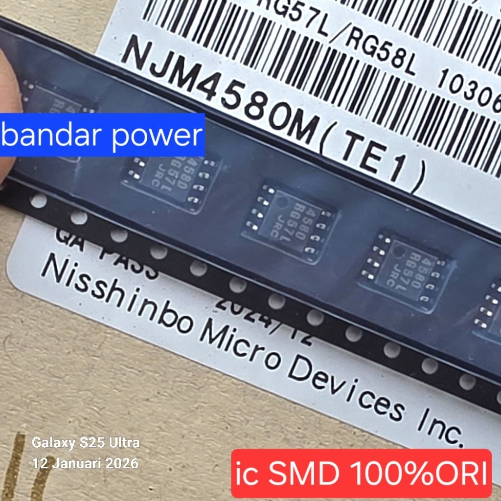 NJM 4580 SMD ORI NISSHINDO