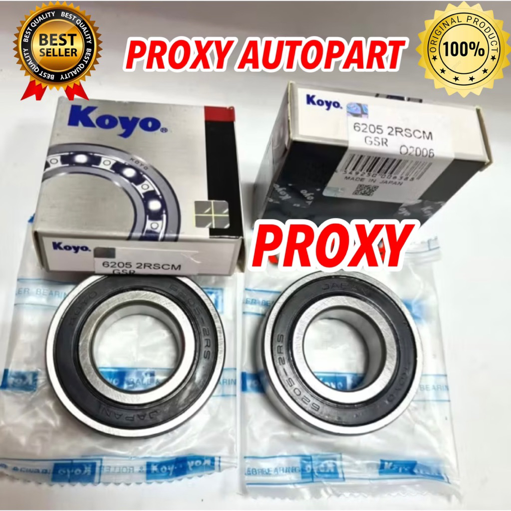 Lahar Bearing 6205 2RS KOYO ORIGINAL - PROXY AUTOPART