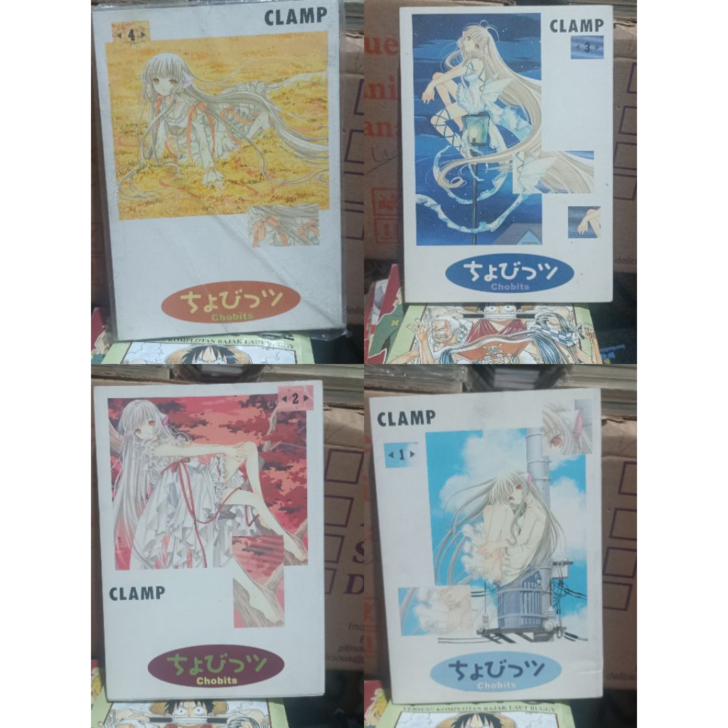 การ์ตูนมังงะนําเข้า Chobits 1, 2, 3, 4 / Chobits การ์ตูนมังงะนําเข้า vol 1, 2, 3, 4