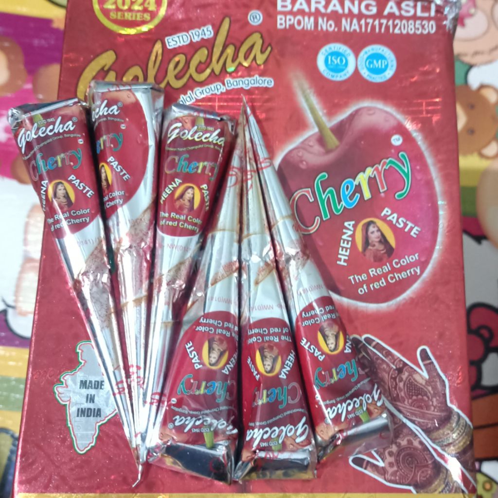 6ชิ้น | Neeha Golecha Cherry Original - Golecha Henna Chery X6pc