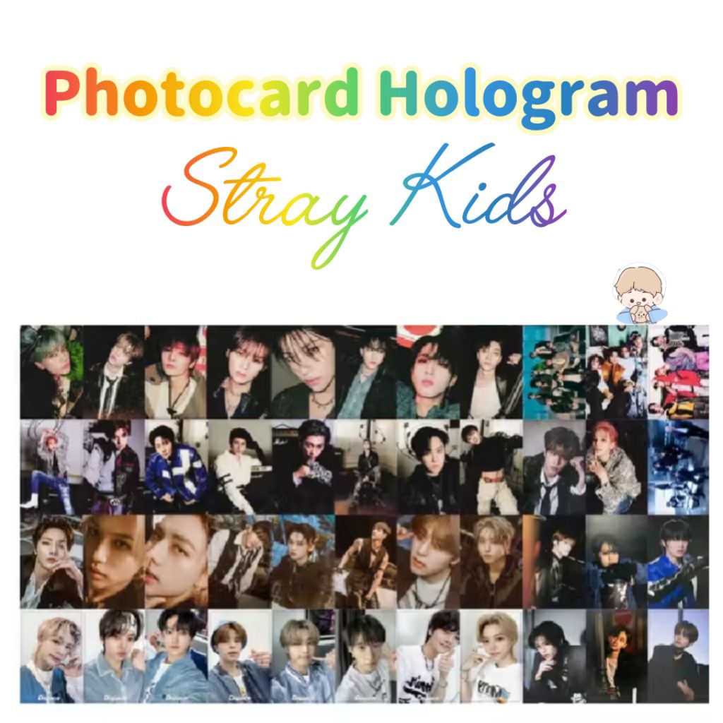 STRAY KIDS HOLOGRAM PHOTOCARD STRAYKIDS SKZ PC LOMOCARD OFFICIAL BANGCHHAN LEEKNOW CHANGBIN HAN FIX 