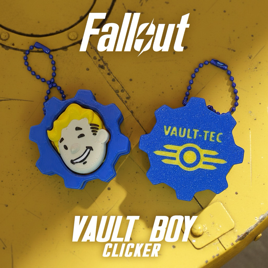 FALLOUT Vault-Tec Vault Pip Boy Shelter Game fidget Clicker (พิมพ์ 3D)