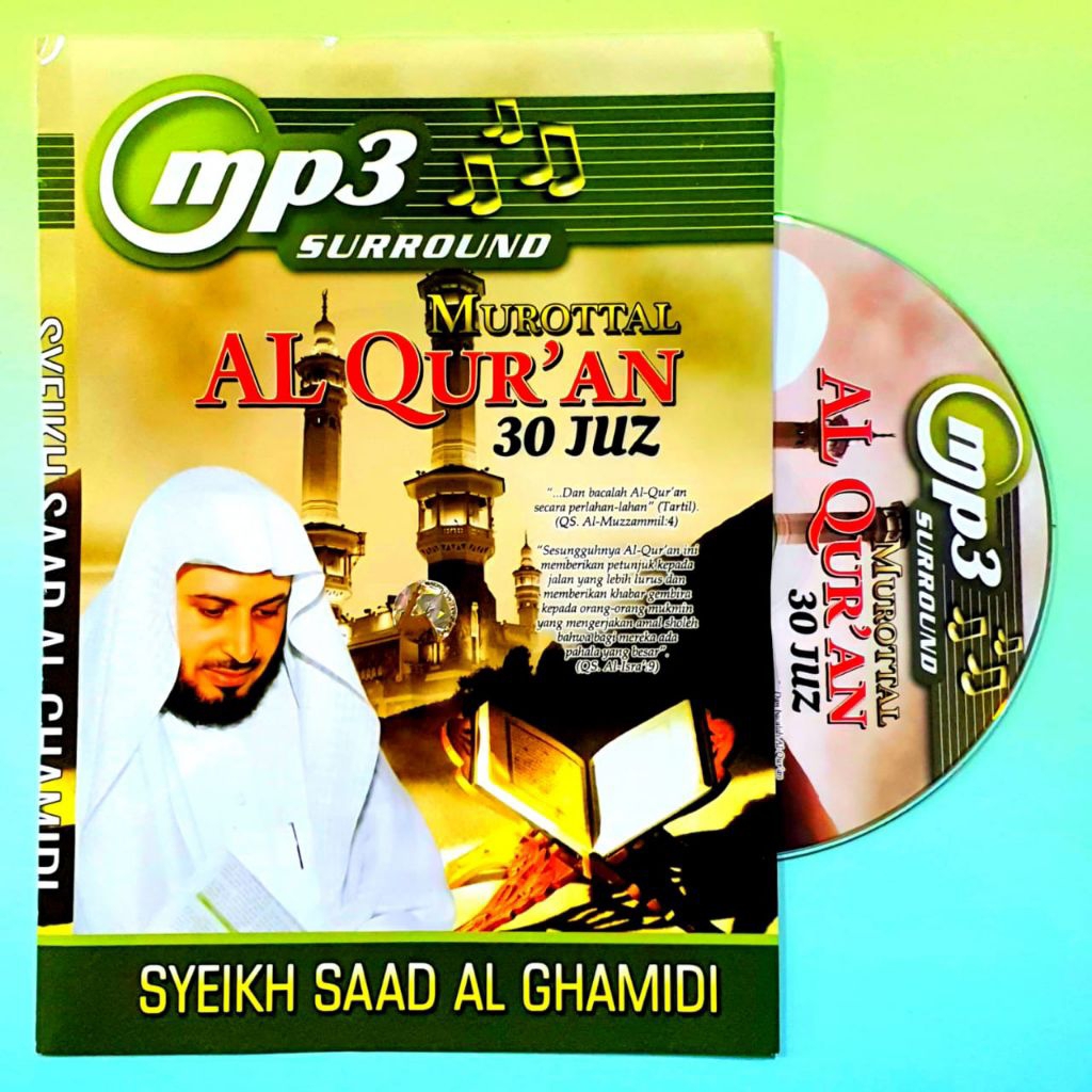 CD MP3 STUDY OF MUROTTAL AL-QURAN SYEIKH SAAD AL GHAMIDI - MP3 CASSETTE OF THE LATEST ISLAMIC RELOUS