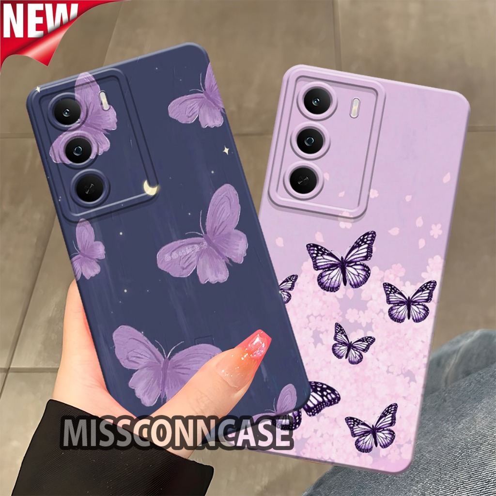 Softcase Hp REALME P3 LITE - REALME C71 - REALME C75 - REALME C63 - เคสโทรศัพท์ Cute Butterfly Motif