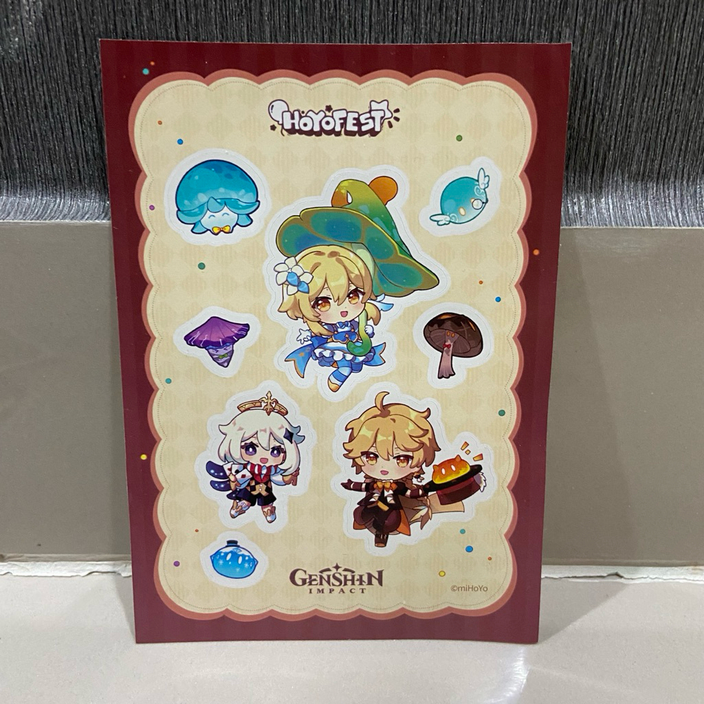 Genshin Impact Hoyofest สติ๊กเกอร์ Aether Lumine Paimon