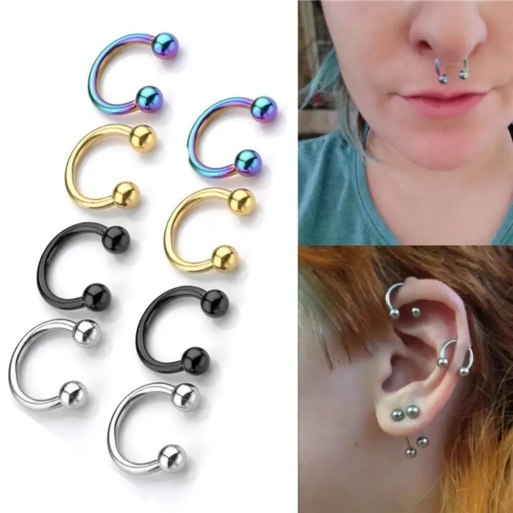 NOSE PIERCING SEPTUM PIERCING / ต่างหูหู / หู PIERCING / NOSE EARRINGS / PIERCING SAPTUM HELIX