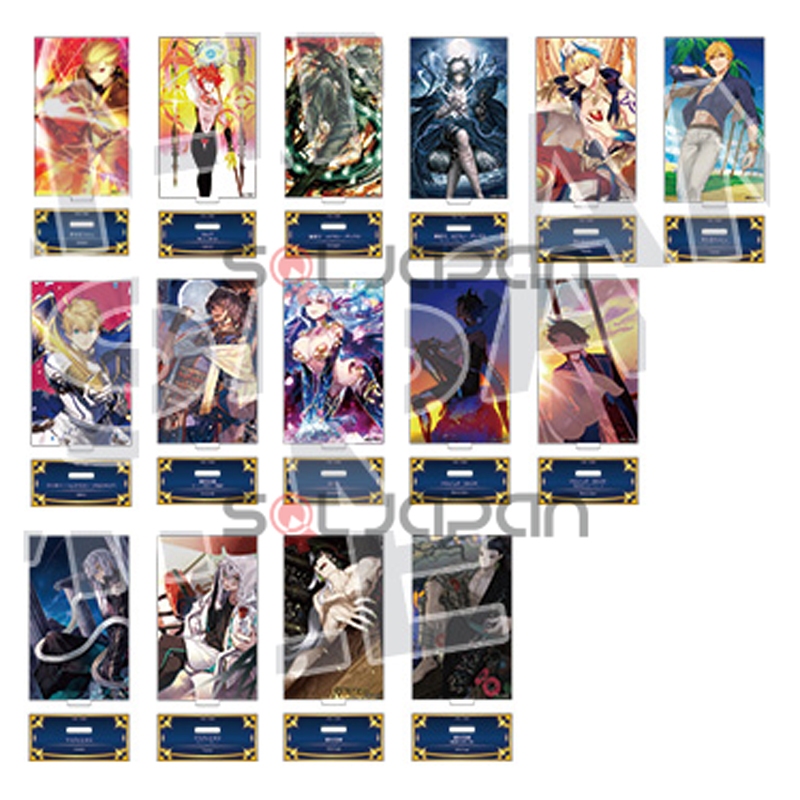 Fate Grand Order FGO Servant Art Chronicle FA Exhibition ขาตั้งอะคริลิค Archer Caster Gilgamesh Karn
