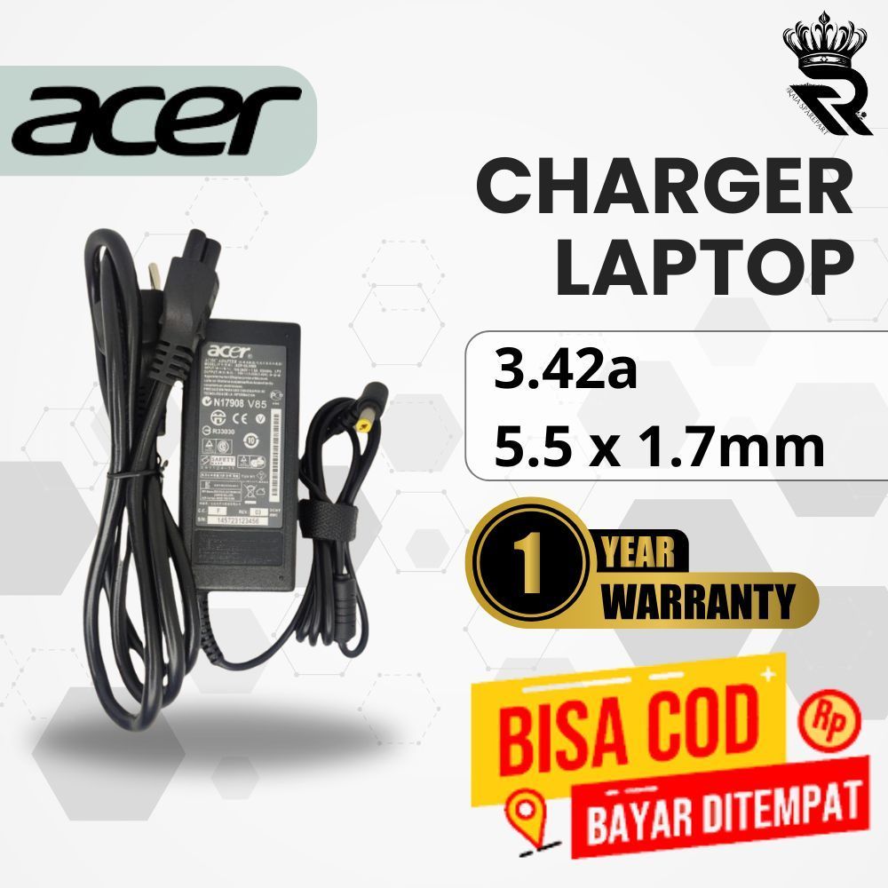 อะแดปเตอร์ชาร์จสําหรับ Acer A515-41G A515-43 A515-43G A515-51 A515-51G 3.42A 5.5x1.7mm STD แล็ปท็อป