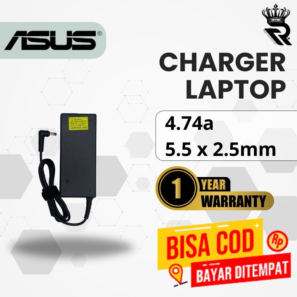 อะแดปเตอร์ชาร์จสําหรับ Asus K43S K43SC K43SD K43SE K43SJ K43SR K43SY K43SV 4.74A 5.5x2.5 มม.แล็ปท็อป