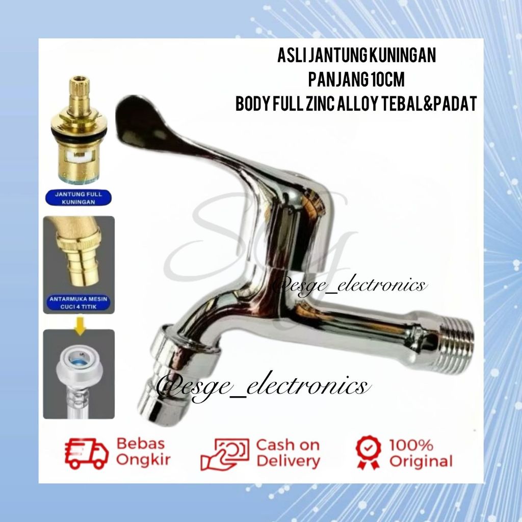 MESIN GARDEN FAUCET ยาวน้ํา FUNNEL WASHING MACHINE FAUCET BAHROOM FAUCET 1/2 นิ้ว WALL FAUCET น้ํา F