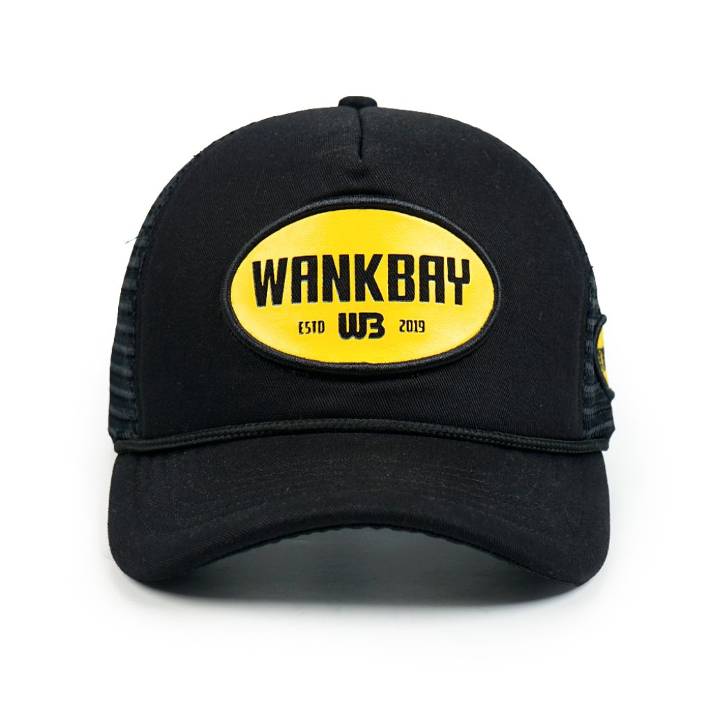 KATUN Wankbay Trucker Hat หมวกตาข่าย Distro Cotton Plastisol Black Hive