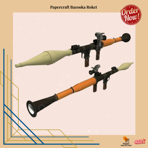 Bazooka Papercraft Bazooka Rocket Paper Craft Puzzle Rocket RPG Launcher - โดยไม่ต้องคู่มือ