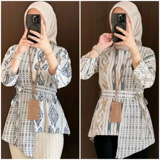 Baju Batik Wanita Modern Monalisa Genes M L XL XXL Asli Pekalongan