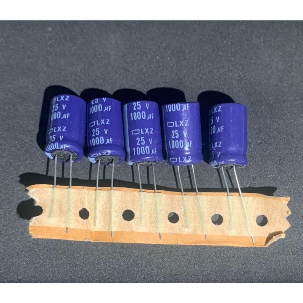 Elco Capacitor 1000uf 25v LXZ - ราคาต่อ 1 ชิ้น
