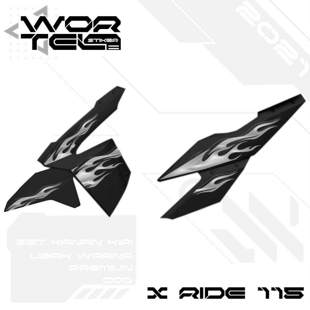 Striping X Ride 115 - สติ๊กเกอร์ใส X Ride Api Vol 2 (ตัดแล้ว)