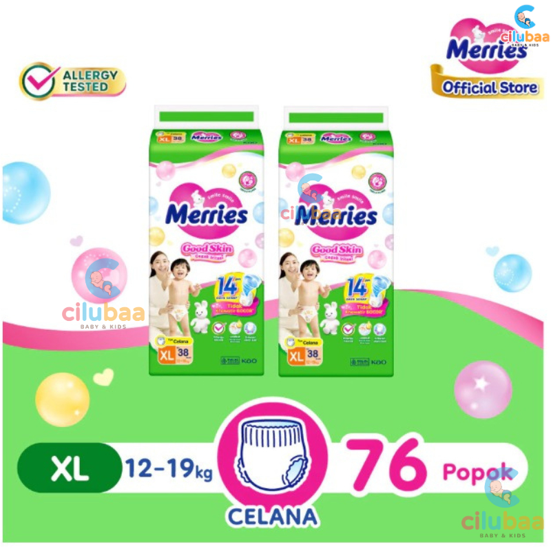 Merries Pants Good Skin XL 38 แพ็คคู่ | Merries Good Skin XL 38 2Ball