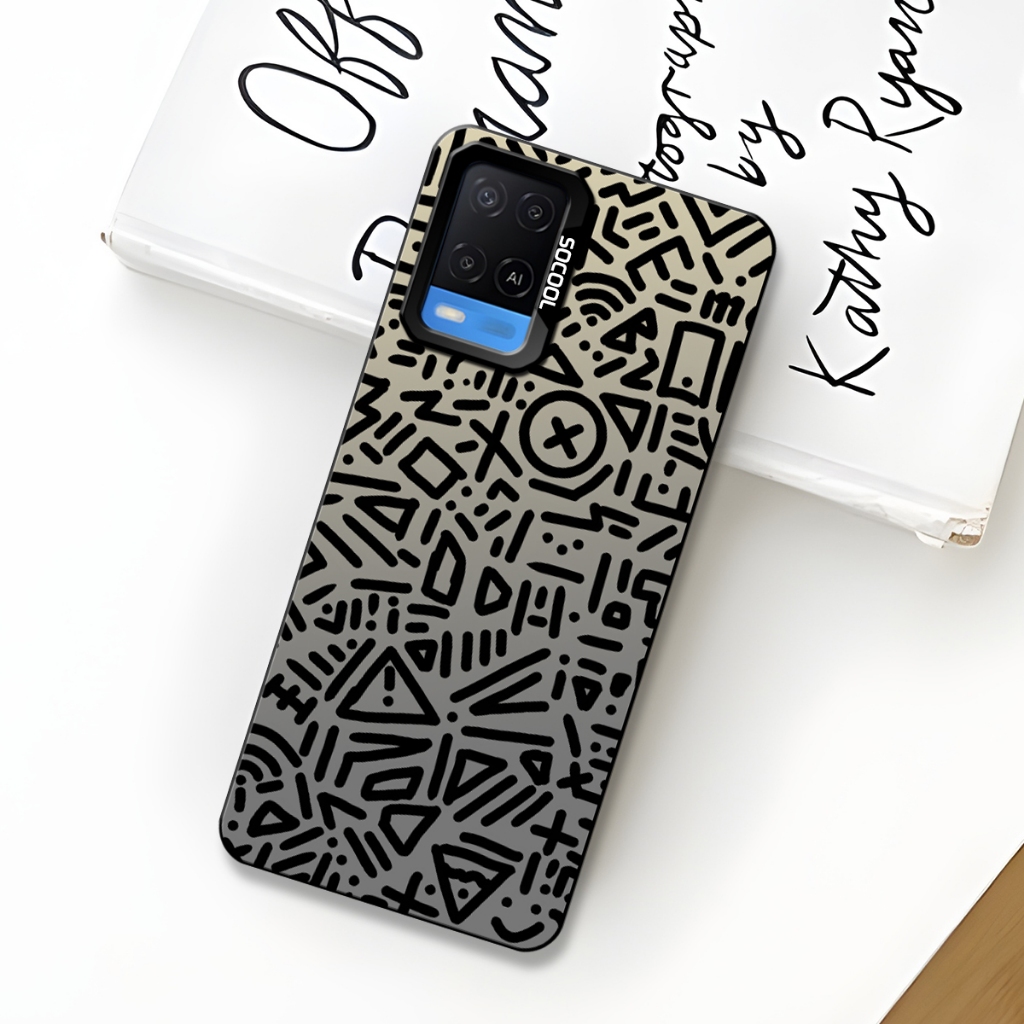 HP SoftCase Hybird Socool HOLOGRAM Doddle ART Motif สําหรับ OPPO A54, A60, A77S, A57, A5X, A3X, A5 P