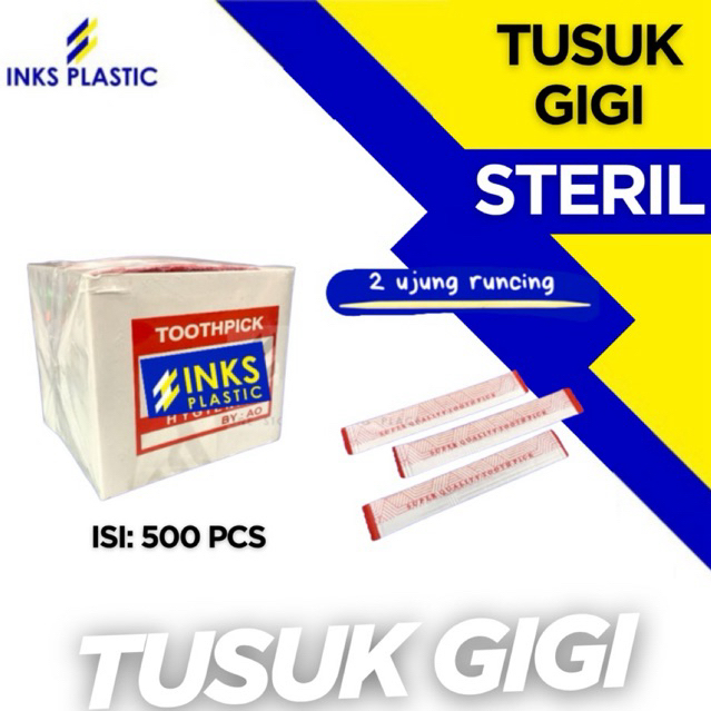 HYGIENIC PRINTING TOOTHPICK STERILE PAPER WRAP